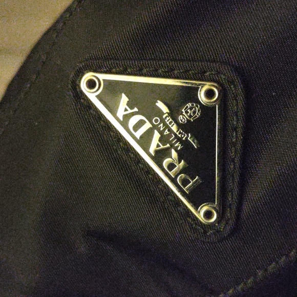 Prada Black Tessuto with Lucite Handles Tote Bag - Picture 4 of 11